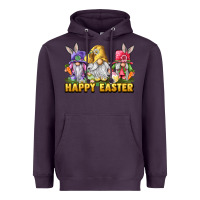 Plum happy easter gnomies Heavyweight Hoodie - chombo