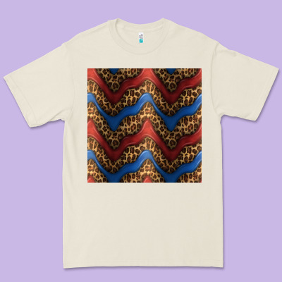 Leopard 4th Of July Seamless Pattern Premium Tee Designed By Bundleandbundleshop