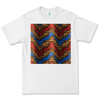 White leopard 4th of july seamless pattern Premium Tee - BundleAndBundleShop