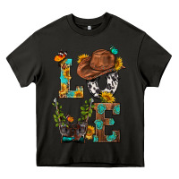 Asphalt Western Love with Gun Heavy Core Tee - BundleAndBundleShop