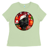 Matcha christmas bombay cat Ladies Tee - LillyAllenDesigns