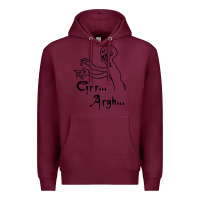 Burgundy grr argh Premium Hoodie - baoMotion