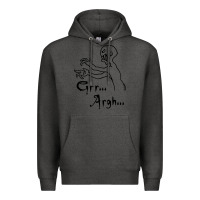 Charcoal Heather grr argh Premium Hoodie - baoMotion