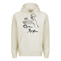 Oatmeal Heather grr argh Premium Hoodie - baoMotion