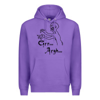 Purple grr argh Premium Hoodie - baoMotion