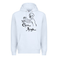 White grr argh Premium Hoodie - baoMotion