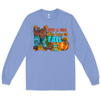 Colony Blue jusa a girl who loves fall Long Sleeve Tee - Artiststas