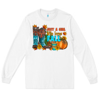 White jusa a girl who loves fall Long Sleeve Tee - Artiststas