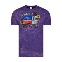 Cloud Purple land of the free Vintage Tee - CowhideDigitalArt
