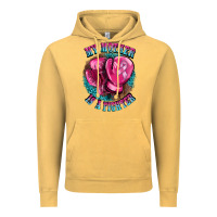 Vintage Mustard my mother is a fighter Vintage Hoodie - BarkalooDesign