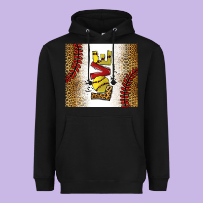 For The Love Of The Game Softball Heavyweight Hoodie Designed By Chombo