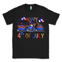 Black Western Truck Hello Fourth Of July America Classic Tee - FaDigitalArtStudio
