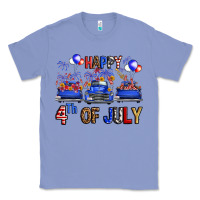 Colony Blue Western Truck Hello Fourth Of July America Classic Tee - FaDigitalArtStudio