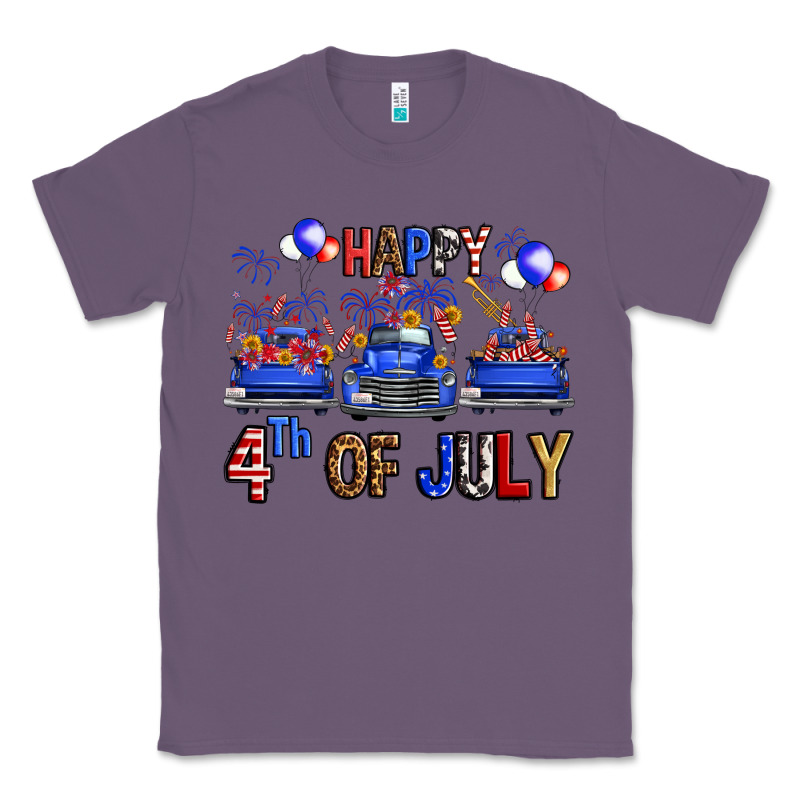Western Truck Hello Fourth Of July America Classic Tee by FaDigitalArtStudio | Teevron