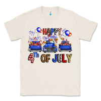 Natural Western Truck Hello Fourth Of July America Classic Tee - FaDigitalArtStudio