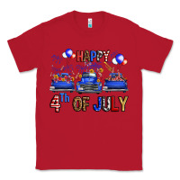 Red Western Truck Hello Fourth Of July America Classic Tee - FaDigitalArtStudio