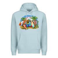 Blue Mist camp life beach Premium Hoodie - BarkalooDesign