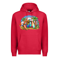Cardinal camp life beach Premium Hoodie - BarkalooDesign