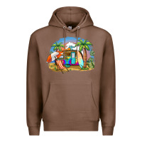 Chestnut camp life beach Premium Hoodie - BarkalooDesign