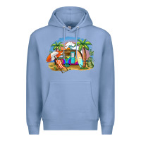 Colony Blue camp life beach Premium Hoodie - BarkalooDesign