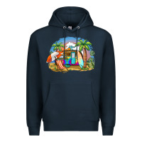 Navy camp life beach Premium Hoodie - BarkalooDesign