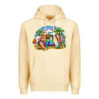 Pina Colada camp life beach Premium Hoodie - BarkalooDesign