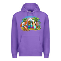 Purple camp life beach Premium Hoodie - BarkalooDesign