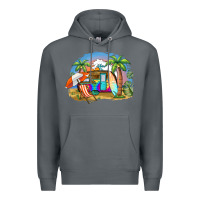Rock camp life beach Premium Hoodie - BarkalooDesign