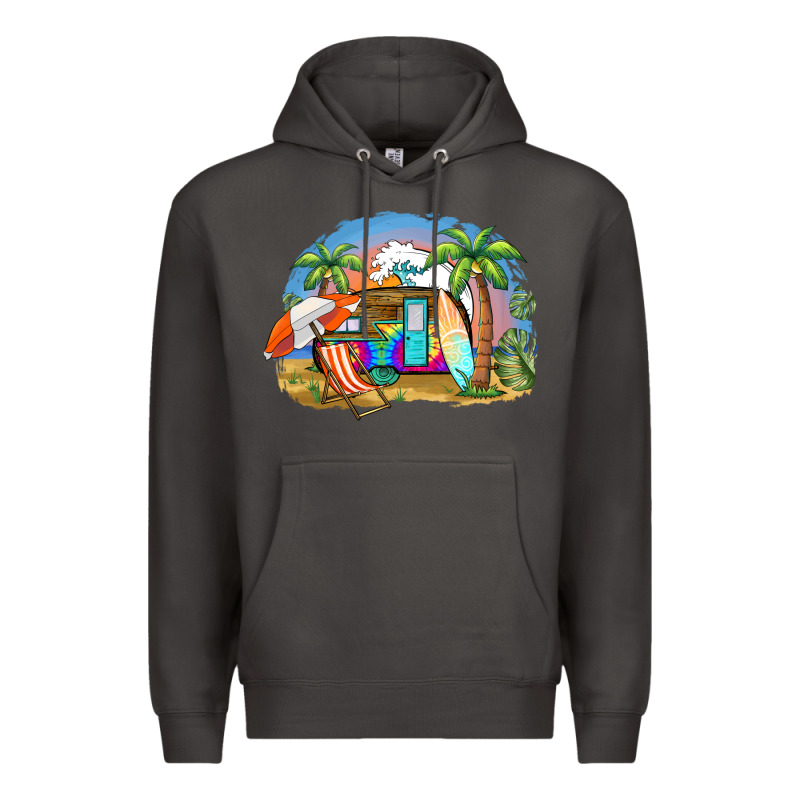 Camp Life Beach Premium Hoodie by BarkalooDesign | Teevron
