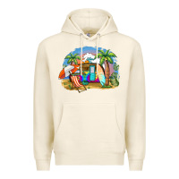 Tofu camp life beach Premium Hoodie - BarkalooDesign