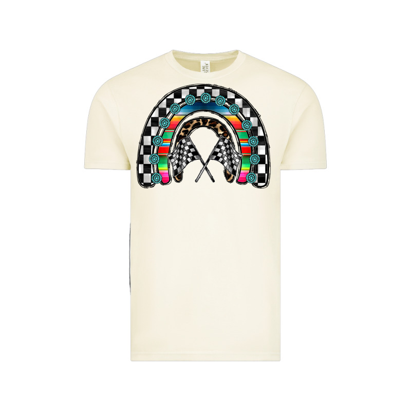 Racing Rainbow Vintage Tee by CowhideDigitalArt | Teevron