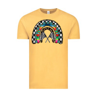 Vintage Mustard Racing Rainbow Vintage Tee - CowhideDigitalArt