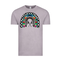 Vintage Zinc Racing Rainbow Vintage Tee - CowhideDigitalArt