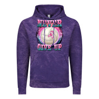 Cloud Purple never give up Vintage Hoodie - BarkalooDesign
