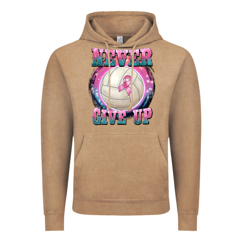 Never Give Up Vintage Hoodie by BarkalooDesign | Teevron