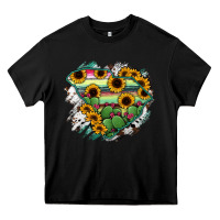Black South Carolina State Map Heavy Core Tee - RanaPortraitStore