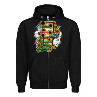 Black Rhode island State aMp Zipper Hoodie - RanaPortraitStore