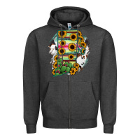 Charcoal Heather Rhode island State aMp Zipper Hoodie - RanaPortraitStore