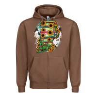 Chestnut Rhode island State aMp Zipper Hoodie - RanaPortraitStore