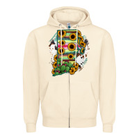 Sandshell Rhode island State aMp Zipper Hoodie - RanaPortraitStore