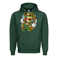 Sports Green Rhode island State aMp Zipper Hoodie - RanaPortraitStore