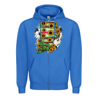 True Royal Rhode island State aMp Zipper Hoodie - RanaPortraitStore