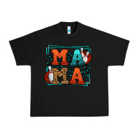 Black Bowling mama leopard frame Mother's Day Urban Heavy Tee - LillyAllenDesigns