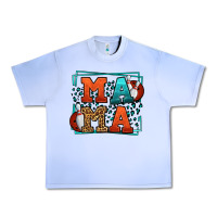 Bowling Mama Leopard Frame Mother's Day Urban Heavy Tee | Teevron