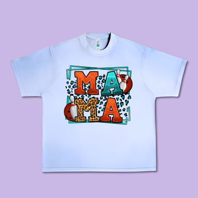 Bowling Mama Leopard Frame Mother's Day Urban Heavy Tee Designed By Lillyallendesigns