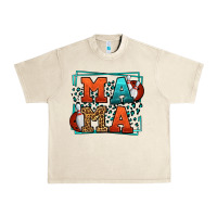 Sandshell Bowling mama leopard frame Mother's Day Urban Heavy Tee - LillyAllenDesigns