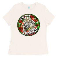 Bone christmas lincoln sheep Ladies Tee - LillyAllenDesigns