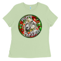 Matcha christmas lincoln sheep Ladies Tee - LillyAllenDesigns