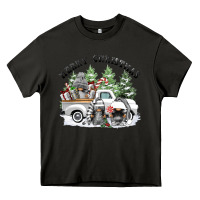 Asphalt merry christmas gnomies Heavy Core Tee - FaDigitalArtStudio