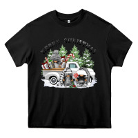 Black merry christmas gnomies Heavy Core Tee - FaDigitalArtStudio